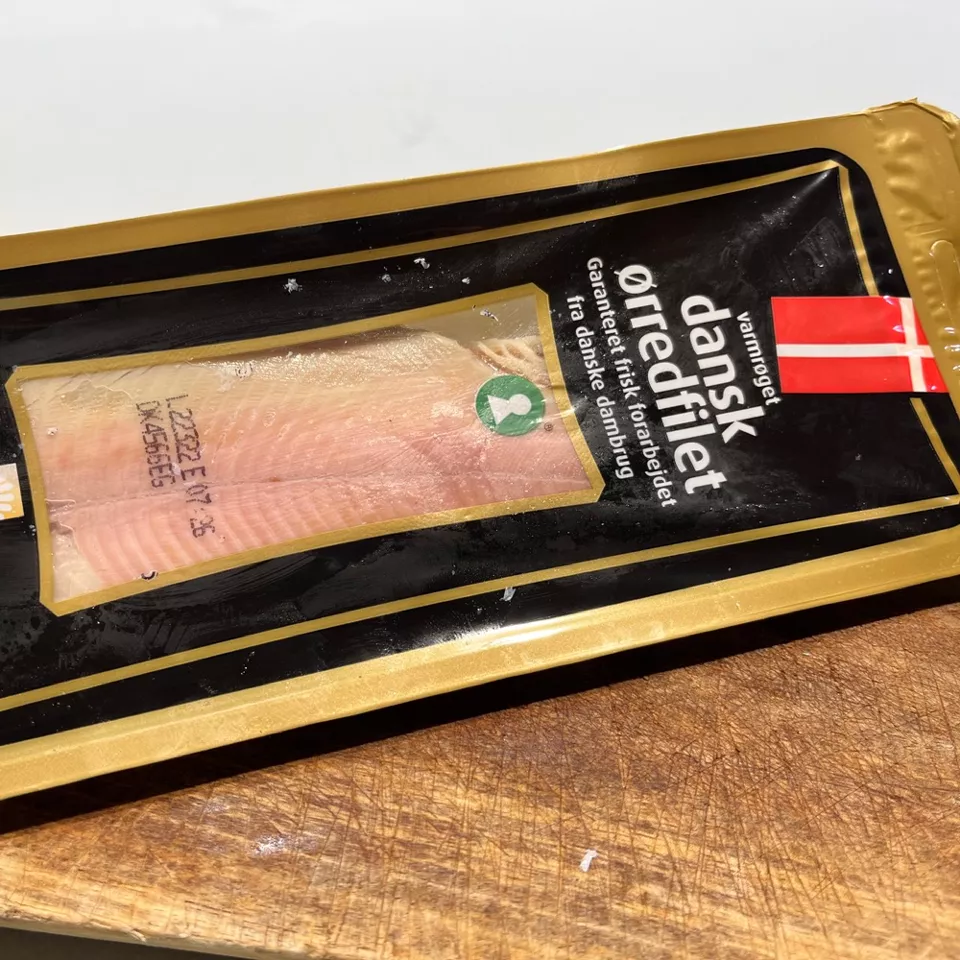 Forelfilets gerookt 125g